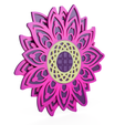 bd7d4c74-19f3-4df4-b2c2-57f28433fc86.png Sunflower Mandala art - Multi colour print