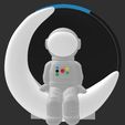 ALEXA_ECHO_POP_ASTRONAUTA_MOON.jpg Suporte Alexa Echo Pop Astronauta Sentado na Lua SEM SUPORTES