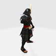 002.png Samurai-Krieger 3D