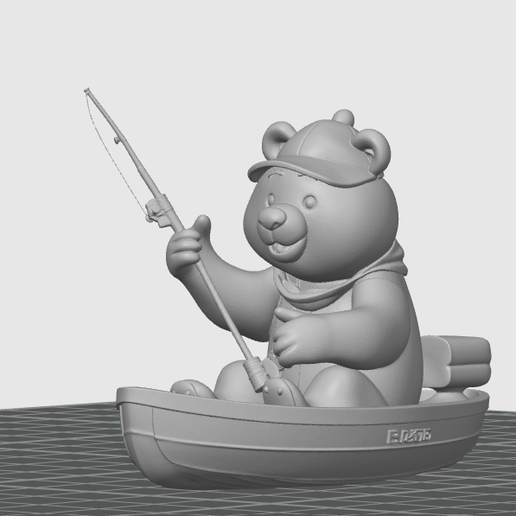 urso pescador
