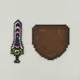 A-nail-hammered-into-a-wall-1.png Terraria Zenith sword on rack (wall decoration)