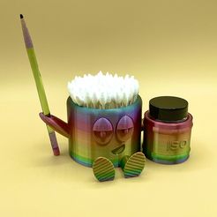 IMG_4009.jpg STL file Chill Buddy ISO Cotton Swab Holder・3D printable model to download