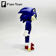 Flexi-Town-Sonic,-I6.png Flexi Sonic the Hedgehog, Sonic Universe, Articulated fidget figure, 3mf included