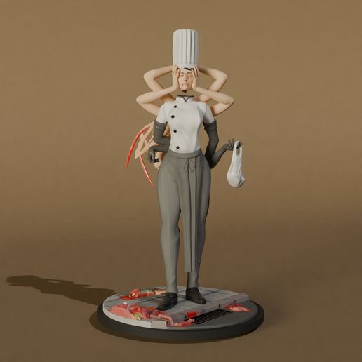 IMG_0739.jpeg Chainsawman Falling Devil fanart figure