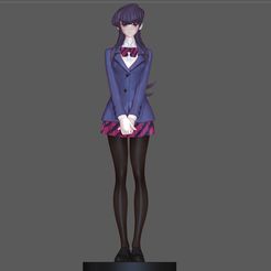 1.jpg 3D file KOMI SAN KOMI CAN'T COMMUNICATE ANIME GIRL 3D PRINT・3D printing template to download