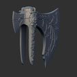 8.jpg Leviathan AXE Blade Head (No Wood)  - Weapon Kratos - God Of War 3D print model