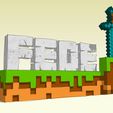 Foto-00.jpg MINECRAFT Logo Birthday Cake Topper