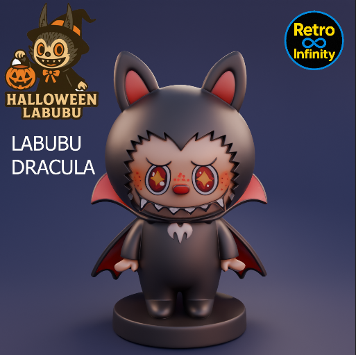 🎃 Labubu Dracula / Labubu Dracula - Halloween 3D figure Retro