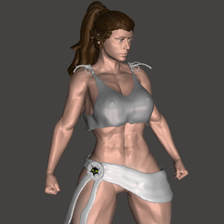 M3.png Fichier OBJ gratuit Fille amazonienne・Design imprimable en 3D à télécharger