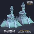 a ES INCLUDED BELKSASAR JUNE RELEASE €— 3DPRINT —> ARCANE COUNCIL Wizard Darya Choosen of Veil Nude and Normal