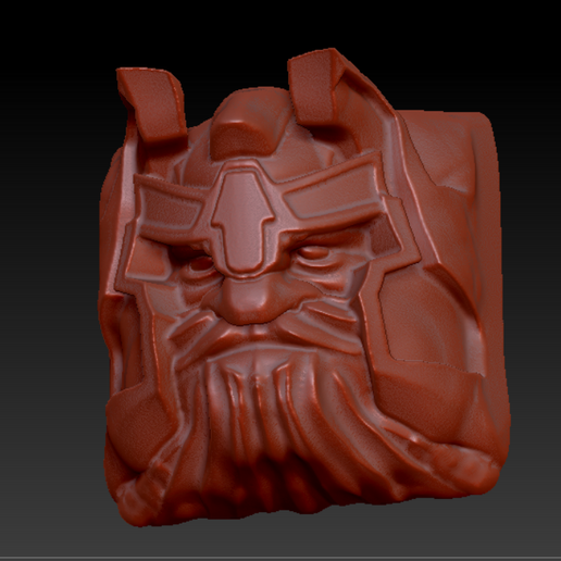 Keycap Dwarf 3D model