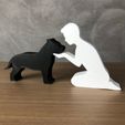 IMG-20240322-WA0147.jpg Boy and his American Bully for 3D printer or laser cut