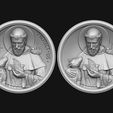 saint-francis-medallion-3d-model-obj-stl.jpg Saint Francis Medallion