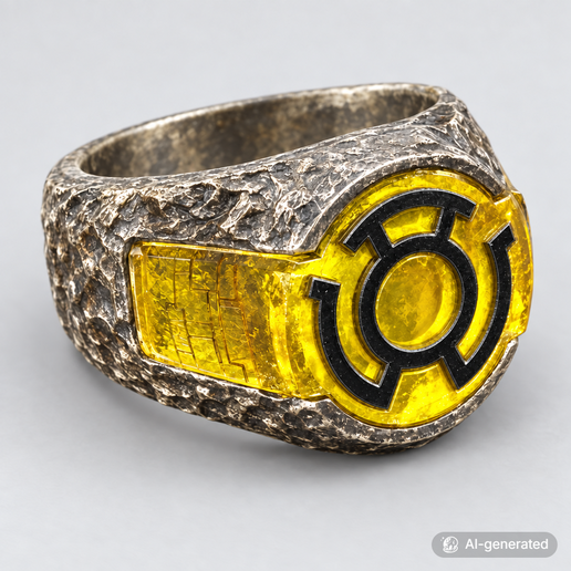 custom yellow lantern rings