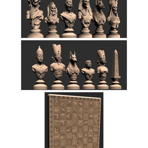EGYPTIAN CHESS EGYPTIAN CHESS 3D model