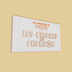 01.png Free STL file Cigars of the Pharaoh Sign・3D printer model to download