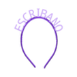 VINCHA ESCRIBANO.stl SCRIBE HEADBAND