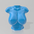 01.png STL file Bust Big tits・3D printing template to download