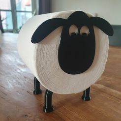 1ce723f9-6d95-41f7-af67-f6e2eaf18fff.jpg Shaun the Sheep Toilet Paper Roll Holder/Stand - Easy 2 Print