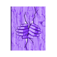 100.stl STL file 3d models Hand・3D printing design to download