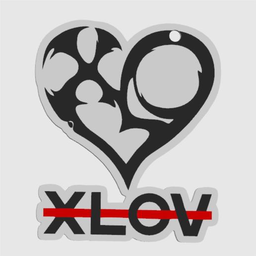 XLOV Kpop Group keyring