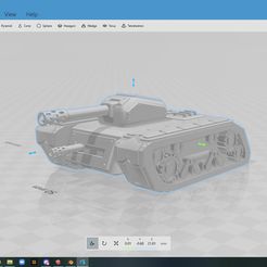 Front-View.jpg STL-Datei Breit gemusterter Tank kostenlos・3D-Drucker-Modell zum herunterladen