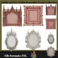 1.jpg Gothic and Neo-Gothic Decorative Frame Collection – 3D Print Files