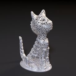 10006.jpg 3D file Sugar Cat・Template to download and 3D print