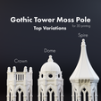 final-preview-tops.png Gothic Tower Stackable Self-Watering Moss Pole