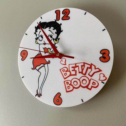 Betty Boop 9 inch Wall Clock