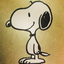 c1c5481331f7b82b04bd9cd7d03426cd_display_large.JPG Бесплатный STL файл Peanuts - Snoopy・3D-печатная модель для скачивания