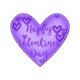 Corazon - Happy Valentines Day.stl Radiant Heart: Happy Valentine's Day