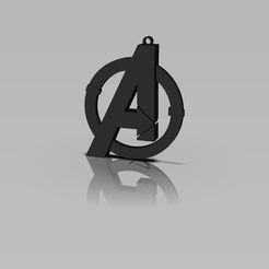 Avenger-keychain-1.jpg Fichier STL Porte-clés Avenger・Design imprimable en 3D à télécharger