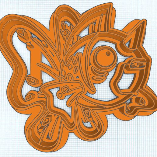 Seaking Cookie Cutter 3D model