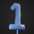 One_4.png Numeric "one" puffy cake topper