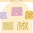 Texture-mat-2.png Texture Mat Bundle | STL File | Clay Embossing Stamp | Unique Pattern | Polymer Clay Earrings | Clay Tools