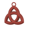 Triquetra-Amulet-03-v5-01.png The Triquetra interwoven Celtic knot with three points for Protection witch  Pendant neck necklace earing  keychain pt-ta-03 3d-print and cnc