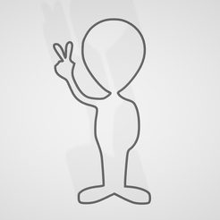 Galleta_Alien1.png Free STL file ALIEN / COOKIE CUTTER / COOKIE CUTTER・3D printing model to download