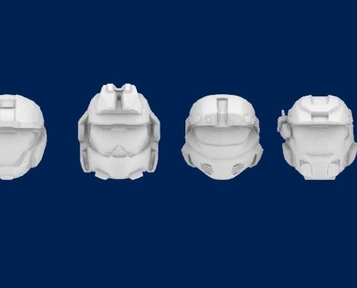 Halo Reach - Helmet Pack #1 3D model