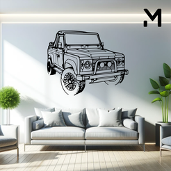 defender-90-angle.png Wall Silhouette: Land Rover - defender 90 angle