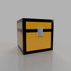 COFRE_MINECRAFT.jpg STL file MINECRAFT CHEST TO STORE BATTERIES AND CARDS・3D printer model to download