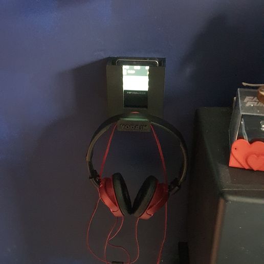 mp3 player support helmet holder 3D model