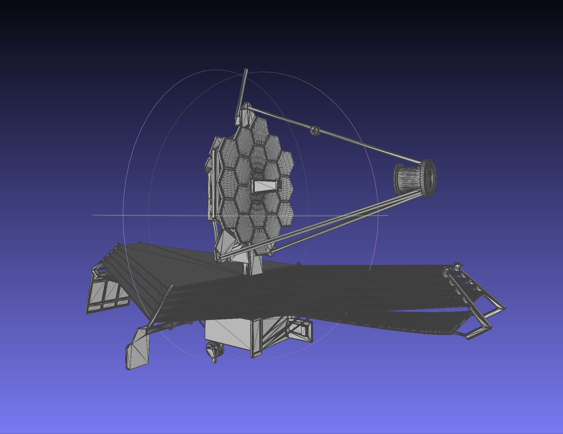 jw29.jpg Download DXF file James Webb Space Telescope JWST Basic Model • 3D printer template, julian-danzer