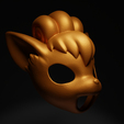 2.png Vulpix - Pokemon Cosplay Costume Face Mask 3D print model