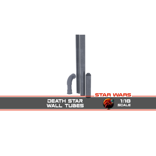 Death Star Wall Tubes 1-18 scale Hasbro Kenner 3D model