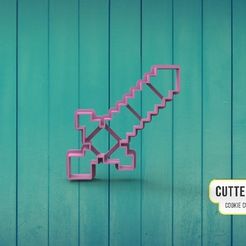 minecraft-espada.jpg Minecraft Sword Cookie Cutter