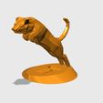 22222.png LOW POLY TIGER JUMP with STAND