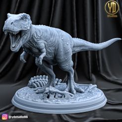 render.jpg STL file Tyrannosaurus (T-Rex)・3D print object to download