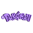 pokemon_text_out.stl Fichier STL gratuit pokemon keychain・Design imprimable en 3D à télécharger