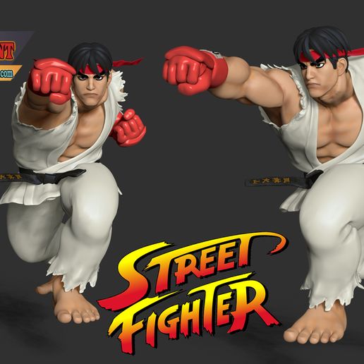 READY/ Archivo 3D Ryu - Street Fighter・Objeto para impresora 3D para descargar, bonbonart